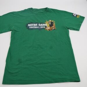 Notre Dame Football 2013 The Shirt Green Graphic T-Shirt Mens XL Fighting Irish‎